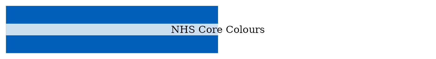 NHS primary colour palette