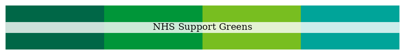 NHS support greens palette