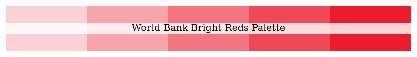 World Bank tinted bright red palette